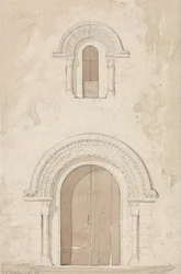 Porte et fenêtre ouest de l